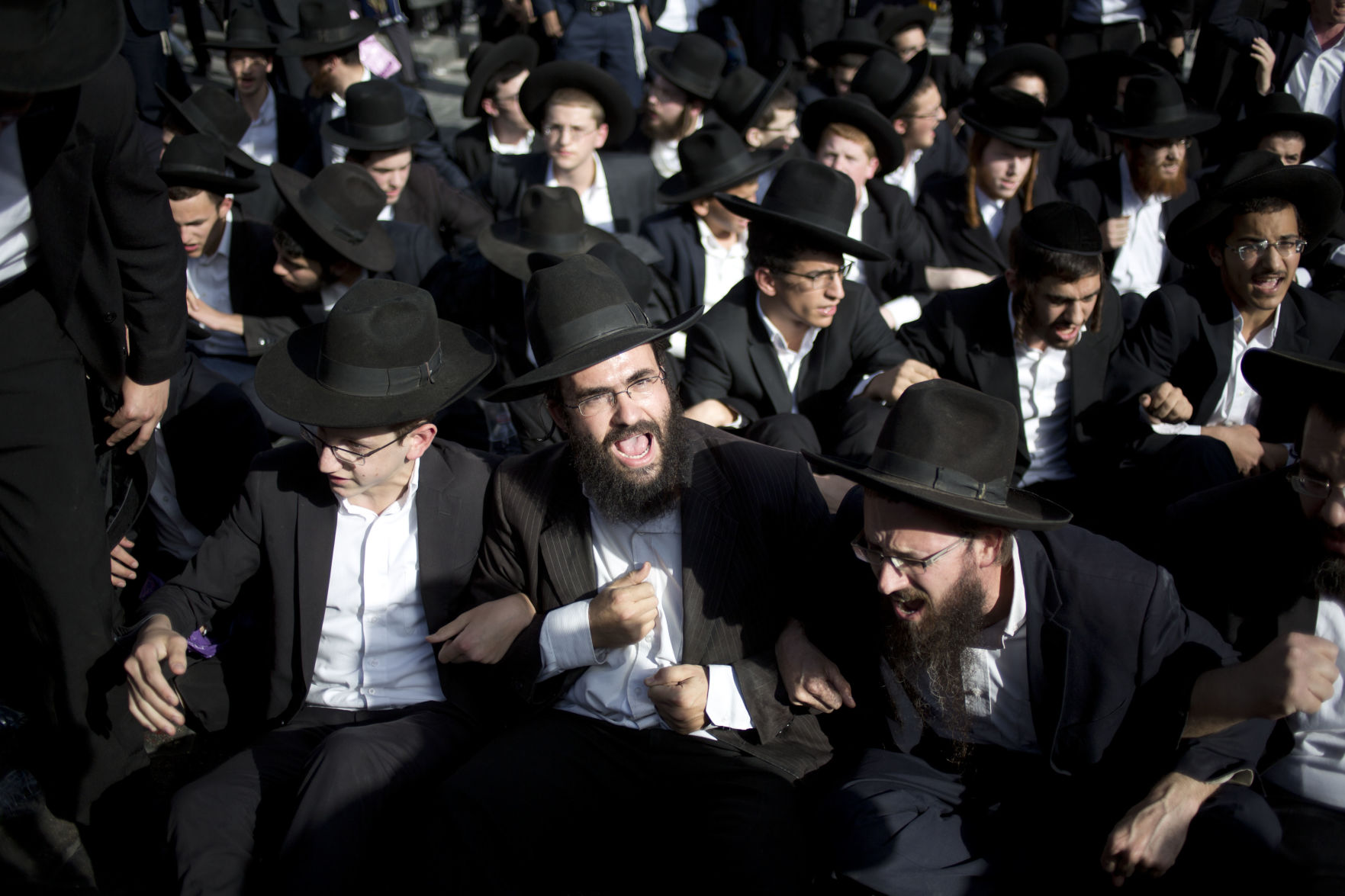 Hundreds of Israeli ultra-Orthodox Jews protest army draft - The Garden ...