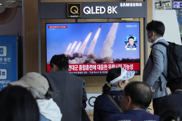 North Korean leader Kim leads rocket drills