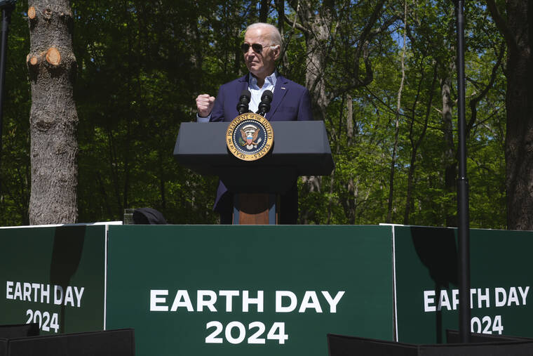Biden marks Earth Day by going after GOP