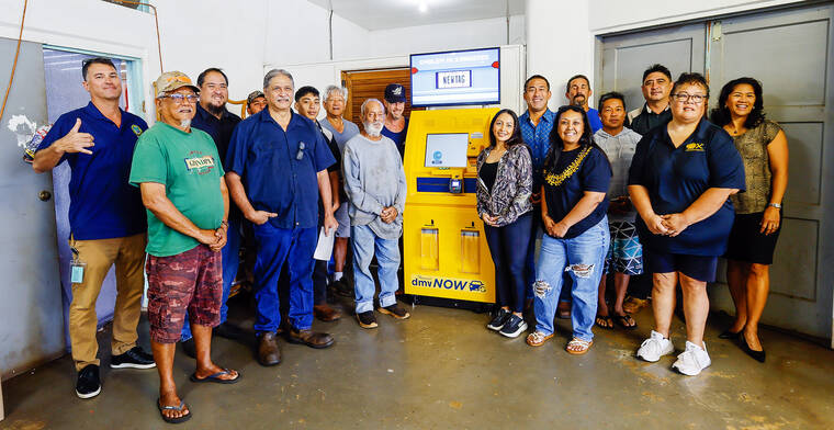 Finance Department, Mayor celebrate installation of DMV kiosk